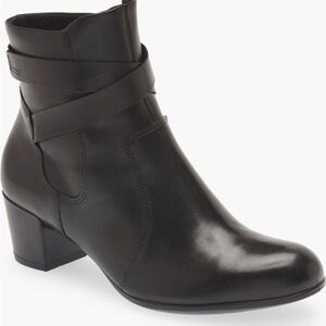 ECCO Black Leather Shape 35 Wrapped Shaft Bootie